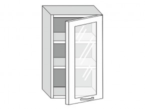 19.50.3 Шкаф настенный (h=913) на 500мм с 1-ой стекл. дверцей в Урае - uraj.magazin-mebel74.ru | фото