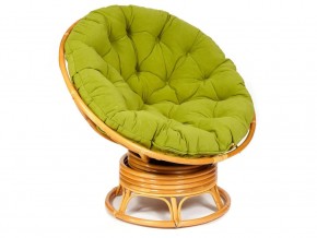 Кресло-качалка Papasan w 23/01 B с подушкой Honey, флок Олива в Урае - uraj.magazin-mebel74.ru | фото