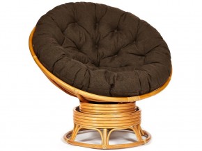 Кресло-качалка Papasan w 23/01 B с подушкой Honey, ткань Коричневый в Урае - uraj.magazin-mebel74.ru | фото