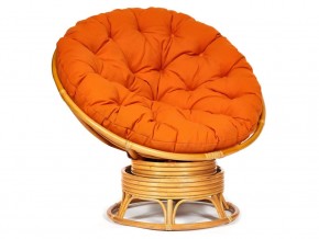 Кресло-качалка Papasan w 23/01 B с подушкой Honey, ткань Оранжевый в Урае - uraj.magazin-mebel74.ru | фото