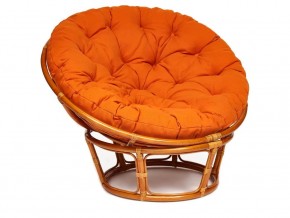 Кресло Papasan 23/01 W с подушкой Cognac, ткань Оранжевый в Урае - uraj.magazin-mebel74.ru | фото