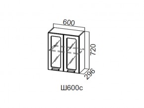 Ш600с/720 Шкаф навесной 600/720 (со стеклом) в Урае - uraj.magazin-mebel74.ru | фото