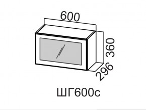 ШГ600с/360 Шкаф навесной 600/360 (горизонт. со стеклом) в Урае - uraj.magazin-mebel74.ru | фото