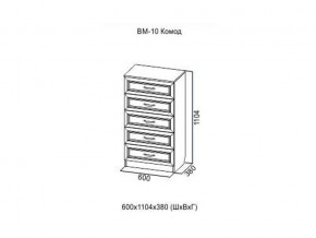 ВМ-10 Комод в Урае - uraj.magazin-mebel74.ru | фото
